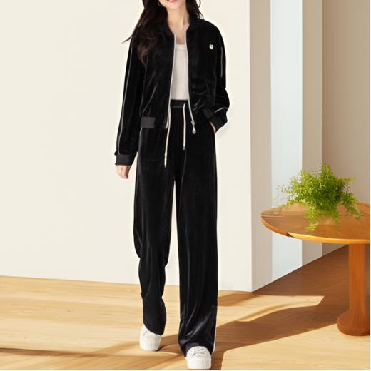 【外套L2】【裤子S1】臣禾 丝绒休闲外套JZ243060575  商品图0