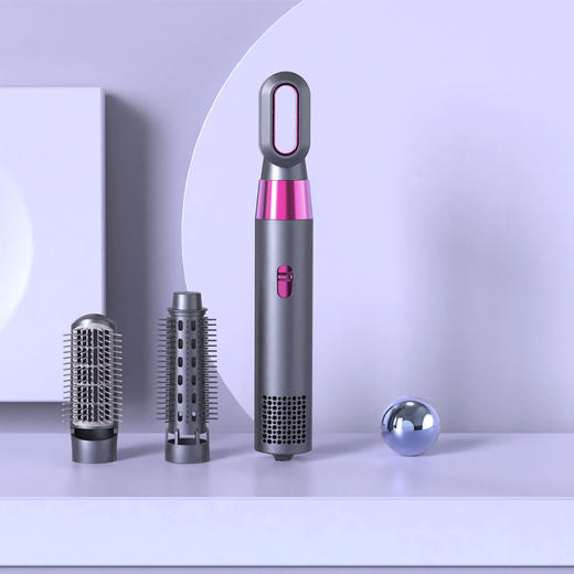 【新款懒人热风梳】三合一多功能 家用宿舍吹风梳 卷发器直发器电吹风 出差旅游方便携带 国庆出游 商品图2