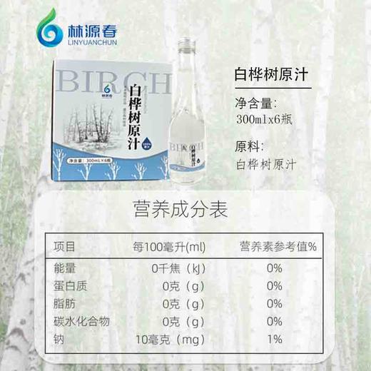 【林源春】白桦树原汁 不加一滴水 木本植物饮品 趣饮森林味道 商品图2