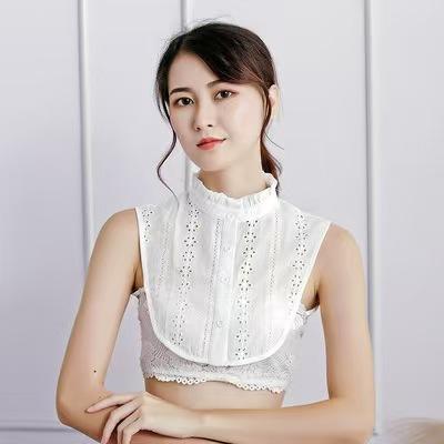 年货节！【叠穿领80-145斤】蕾丝假领子女新款百搭假领弹力蕾丝假领子秋冬配毛衣衬衫打底衣领 商品图1