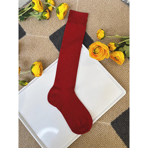 可可推荐 学院风~纯色羊毛小腿袜 微压显瘦|修饰腿型 舒适保暖 简约时尚 商品图8