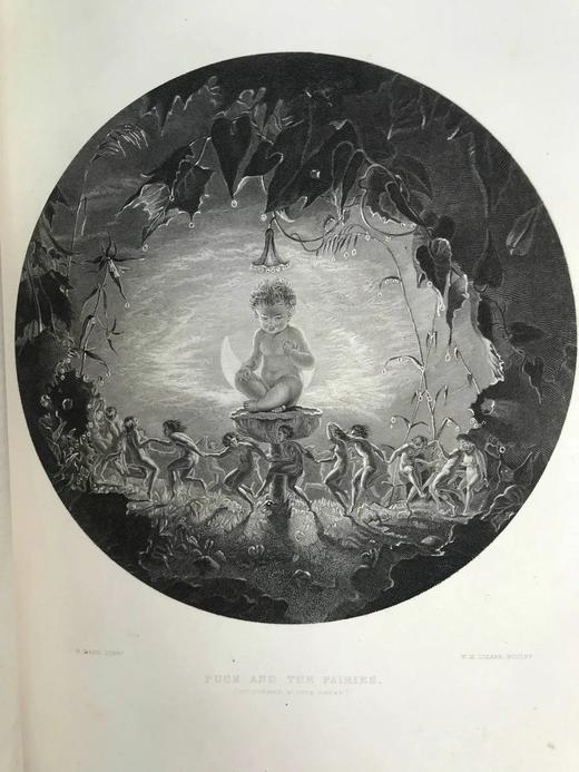 37*29cm！约19世纪中期 殿版莎士比亚作品集（全2卷） 44幅精美钢版画 真皮精装 商品图9