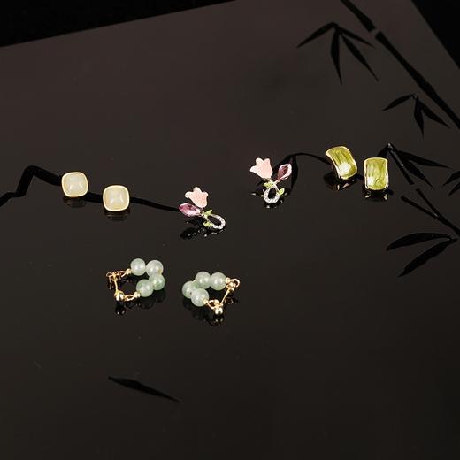 笙观相沐 新中式青碧耳环 风华雅致系列 商品图7