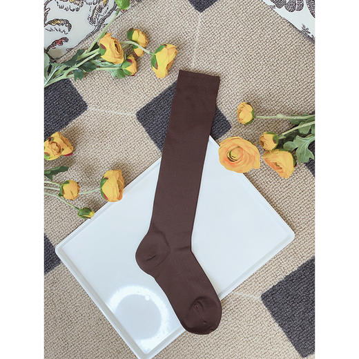 可可推荐 学院风~纯色羊毛小腿袜 微压显瘦|修饰腿型 舒适保暖 简约时尚 商品图7