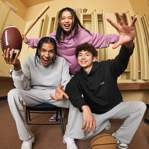 有志者UZIS 美式潮流运动卫衣男秋季休闲宽松篮球连帽套头衫[理念 商品图4