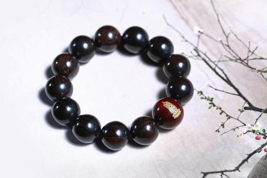 ZGT0037°有鹏程万里/文昌塔题材紫光檀手串 商品图3