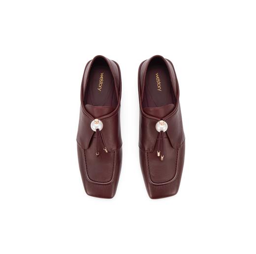 westory2024秋季新款尖头复古时尚平跟鞋气质单鞋W24CM75281 商品图3