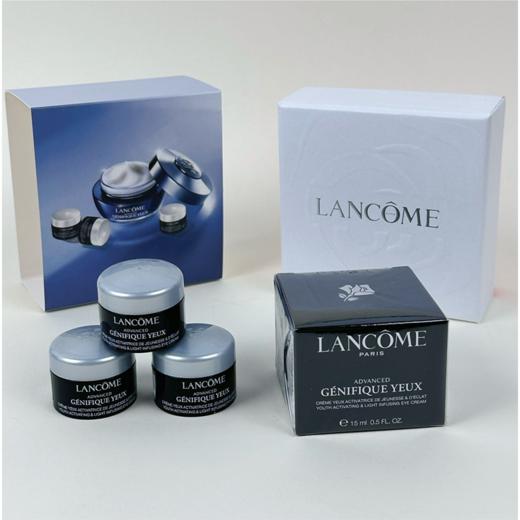 LANCOME兰蔻 小黑发光眼霜 臻享礼盒（眼霜15ml+眼霜ml*3） 商品图2