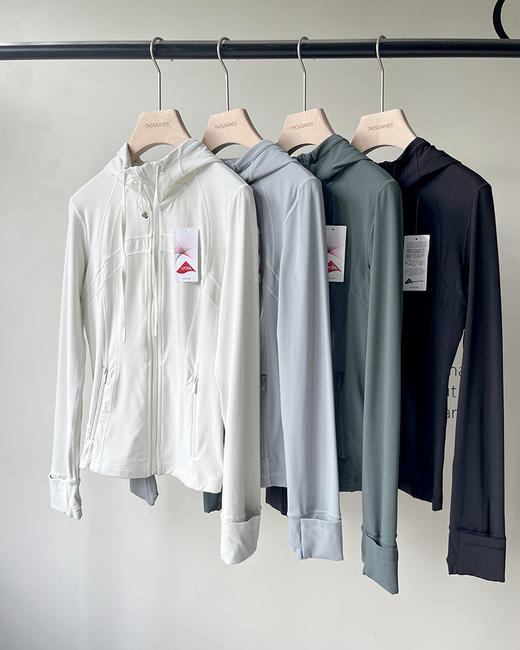 现货 THS-无  lulu家女士运动拉链 连帽夹克 瑜伽外套 4色 BF1046 商品图11