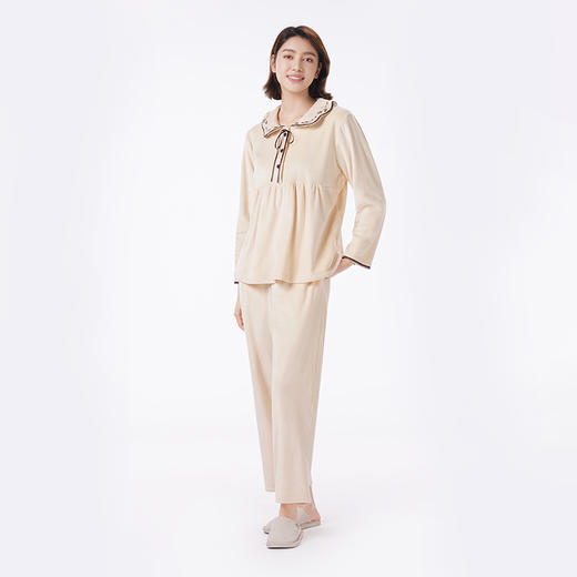 都市丽人睡衣舒适外出长袖家居服海岛绒厚女士海岛绒套装LHT2M4 商品图3