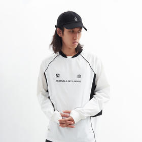 吃茶去chichaqu2024速干双领拼色插肩长袖T恤轻量凉感户外运动