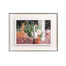 抱鹅的女孩-杨媛媛