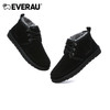 EVERAU防风系带高帮设计内里澳洲美利奴羊皮毛一体做工走线精致户外通勤都可男士保暖高帮雪地靴EA5043 商品缩略图2