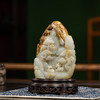 清 玉雕山水人物山子摆件（红木座） 商品缩略图4