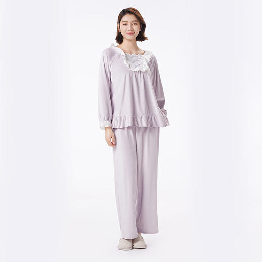 都市丽人睡衣生活家居长袖家居服海岛绒厚女士海岛绒套装LHT2N8 商品图1