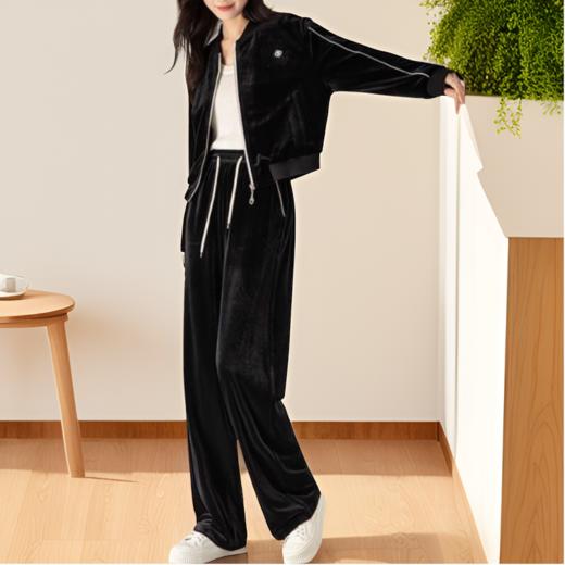 【外套L2】【裤子S1】臣禾 丝绒休闲外套JZ243060575  商品图1