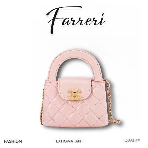 香奶奶 K Kelly手柄包 浅粉色 小号超级小 商品图0