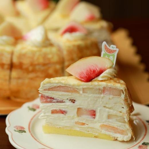 水蜜桃鲜果千层蛋糕 商品图1