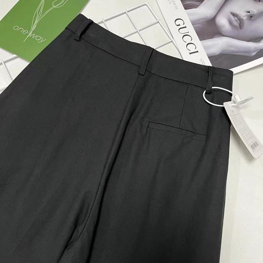 418感恩价→8281 秋款翻裤脚显瘦休闲裤（微微脏）-喜出 商品图1