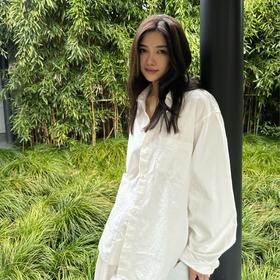 ROMI STUDIO “韵律*” 235G平纹带竹节棉重酵洗水衬衣 431C9177