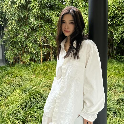 ROMI STUDIO “韵律*” 235G平纹带竹节棉重酵洗水衬衣 431C9177 商品图0