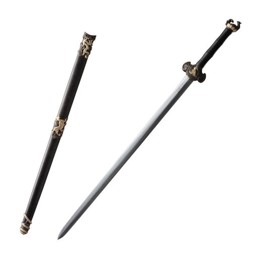 四灵剑 沈广隆剑铺龙泉沈广隆宝剑镇宅剑手工传统剑礼品剑收藏剑 sgl-3077 未开刃 商品图6