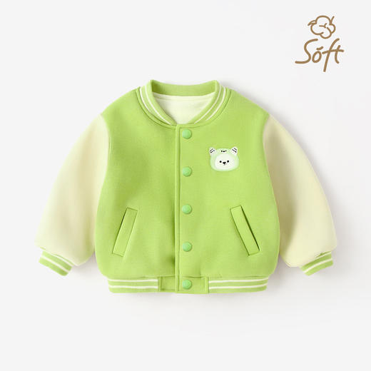 【萌趣百搭，可爱不单调~】秋冬新款宝宝加绒外套 婴儿加厚棒球服 男女童儿童外出衣服 上衣童装 自由随心搭 活力满满穿出彩-QQ 商品图10