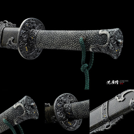 鎏银牡丹明刀 龙泉沈广隆宝剑 沈广隆刀剑 传统刀 sgl-5007-1未开刃 商品图4