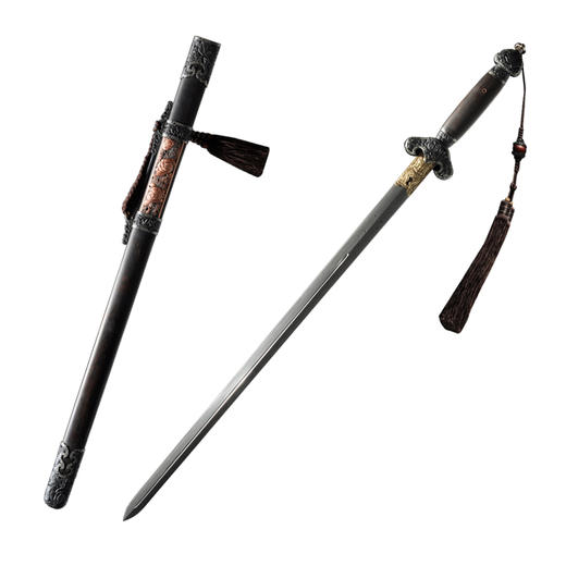 牡丹清龙泉 沈广隆剑铺龙泉沈广隆宝剑手工剑仿古剑传统收藏剑 sgl-3002 未开刃 商品图6