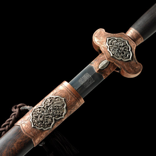 八仙剑（紫铜嵌银） 龙泉沈广隆宝剑 镇宅宝剑 沈广隆剑铺 手工传统剑收藏宝剑 sgl-3107未开刃 商品图4