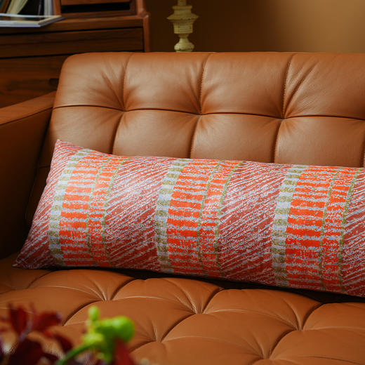 抽象条纹系列长条靠包抱枕复古床头夹腿睡觉客厅轻奢高级感可拆洗 商品图2