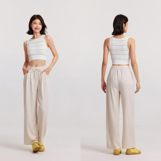 森马背心女内衣一体式带胸垫条纹内搭短款宽肩上衣修身显瘦可外穿
 商品图3