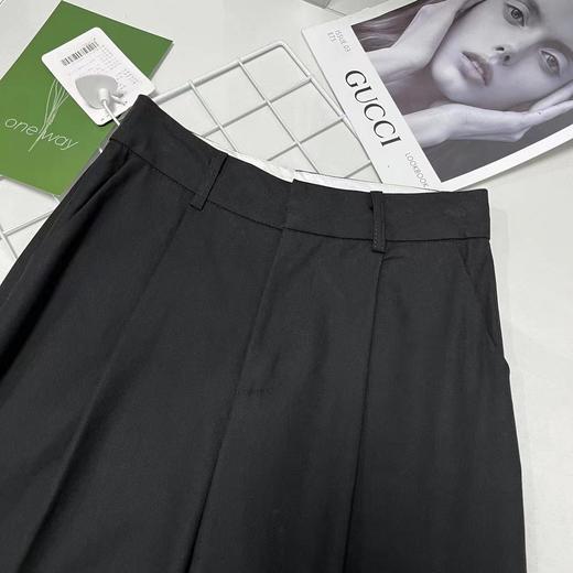 418感恩价→8281 秋款翻裤脚显瘦休闲裤（微微脏）-喜出 商品图2