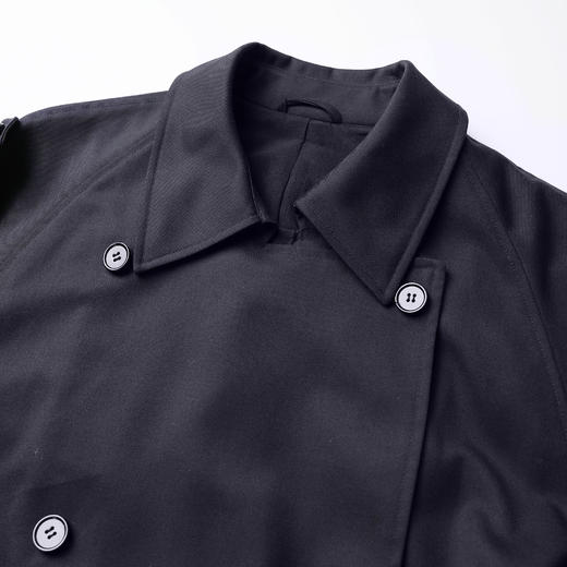 ROMI STUDIO “自我风度” 绵羊毛混纺半里衬腰带风衣外套 441DM051 商品图2