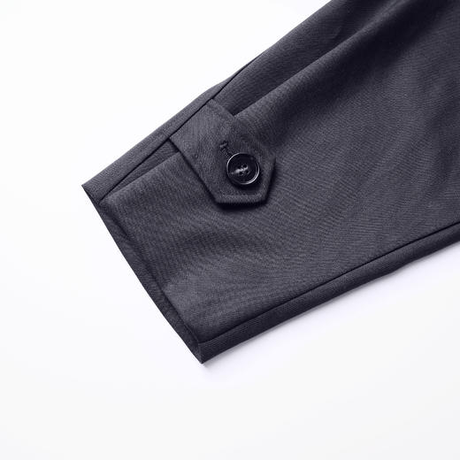 ROMI STUDIO “自我风度” 绵羊毛混纺半里衬腰带风衣外套 441DM051 商品图4