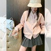 <曾小咸推荐>学院风浅粉色短款棒球外套 日常229.99 立减90 秒杀139.99！！ 商品缩略图2