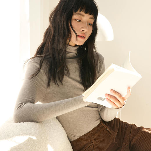 【2024秋冬新品】兰精天丝诺羊毛（高领）打底衫 美雅碧保暖针织衫内搭薄款长袖 商品图1