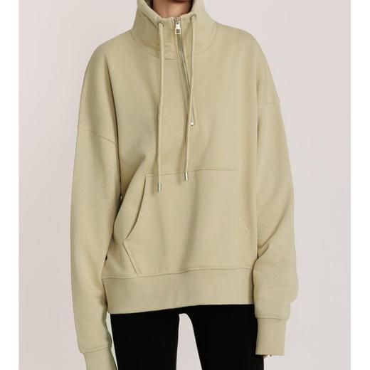 重磅定制面料美式高街宽松简约静奢风套头卫衣 883057 商品图4