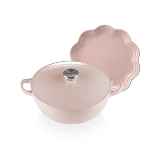 【925特惠】【家居】酷彩 LE CREUSET 深烧锅+花边盘1588元超值套装 商品图0