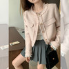 <曾小咸推荐>韩系百搭时尚粉色短款小香风外套 商品缩略图2