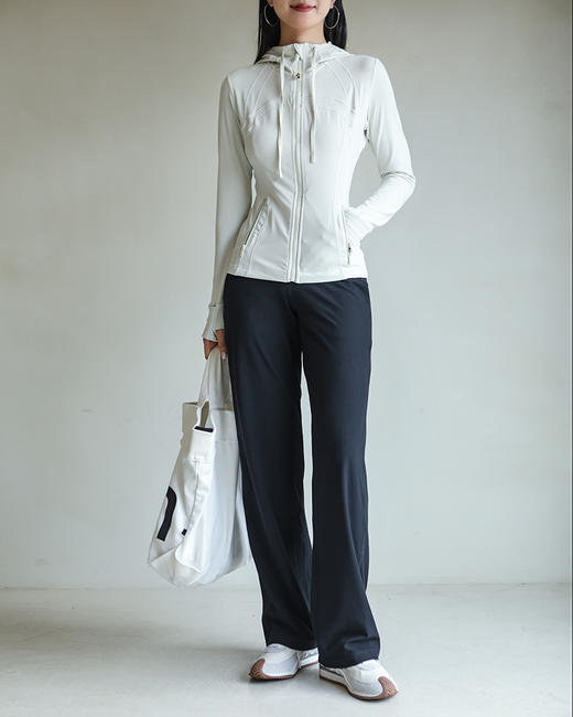 现货 THS-无  lulu家女士运动拉链 连帽夹克 瑜伽外套 4色 BF1046 商品图2