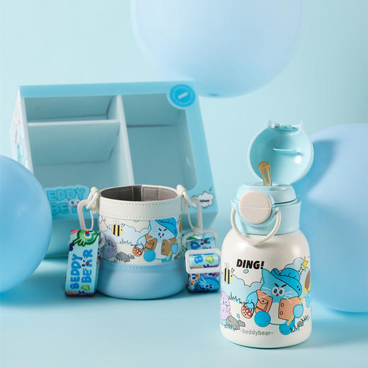 杯具熊妙趣儿童杯-欢乐一丁系列双饮杯480ml 商品图1