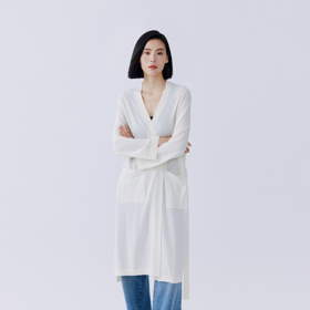 东黎 • 精纺羊绒女士柔软舒适睡袍  4706