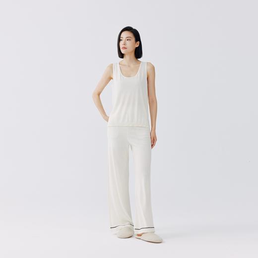 东黎 •山羊绒女士春秋精纺打底背心 4702 商品图0