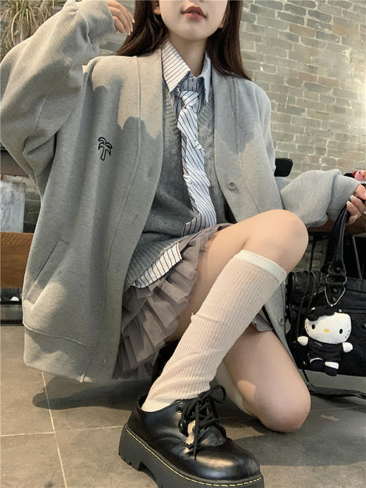 【美拉德外套】春秋穿搭棒球服 今年流行早秋加绒气质高级感开衫  商品图5