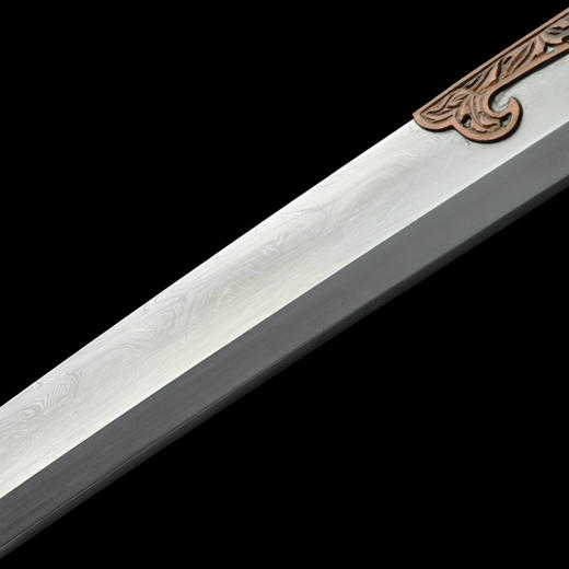 鎏银牡丹明刀 龙泉沈广隆宝剑 沈广隆刀剑 传统刀 sgl-5007-1未开刃 商品图3