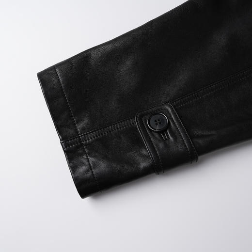 ROMI STUDIO“棕标甄选”英国轻涂油蜡绵羊皮肌理纹路皮衣 431PS016【微瑕】 商品图4