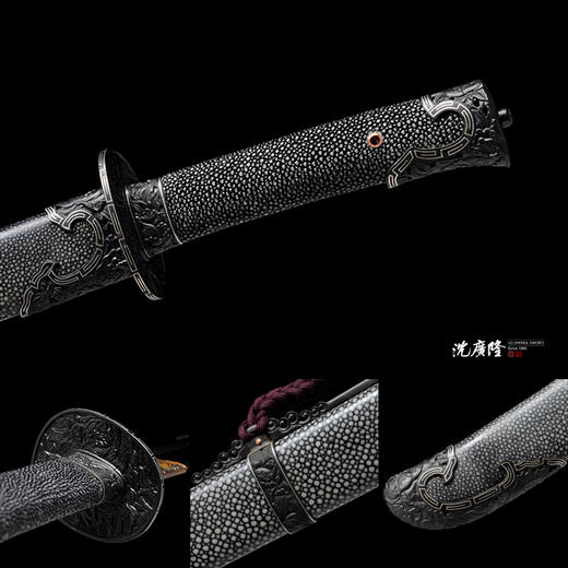 牡丹清刀 龙泉沈广隆剑铺 手工传统宝刀 收藏工艺刀   sgl-5051 商品图2