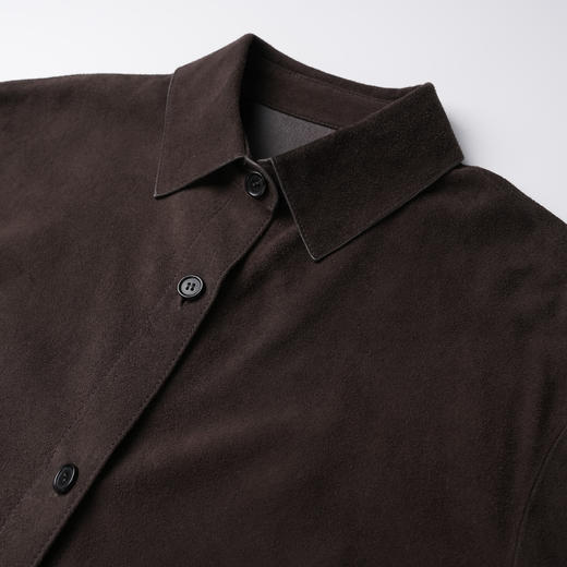 ROMI STUDIO“棕标甄选”埃塞俄比亚混种羊皮绒面皮衣外套 441P8057 商品图2