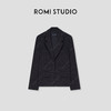 ROMI STUDIO“远山之间”羊毛混纺短斜纹肌理感短西装外套 431W3081 商品缩略图0